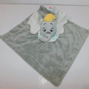 Disney Baby Gray Dumbo Elephant w Hat Plush Security Blanket Lovey nunu Soother